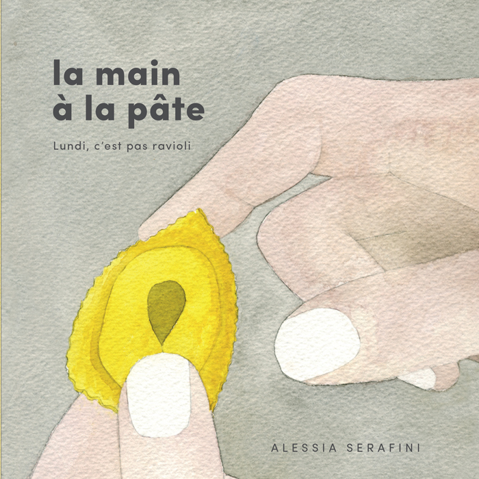 Alessia Serafini - watercolors - geographies gourmandes - Paris, Work : La main à la pâte : lundi c'est pas ravioli